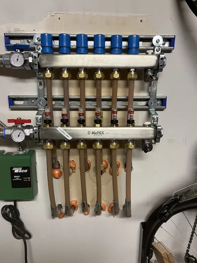 Plumber performing Gas Line Installation at a residential property in Platte City